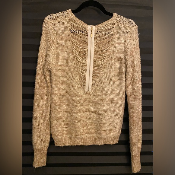 IRIS sweater with gold/copper threaded throughout - Picture 4 of 5